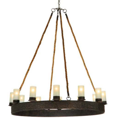 Meyda Tiffany Costello 12 Light 50" Wide Pillar Candle Style Chandelier