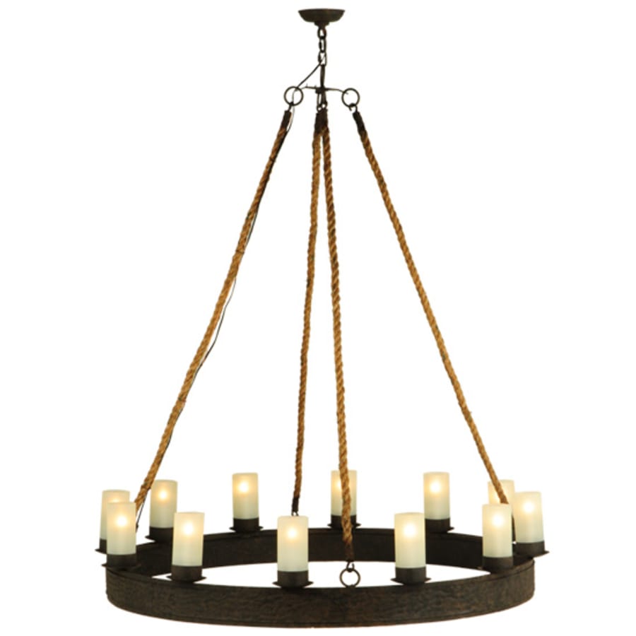 Meyda Tiffany Costello 12 Light 50" Wide Pillar Candle Style Chandelier