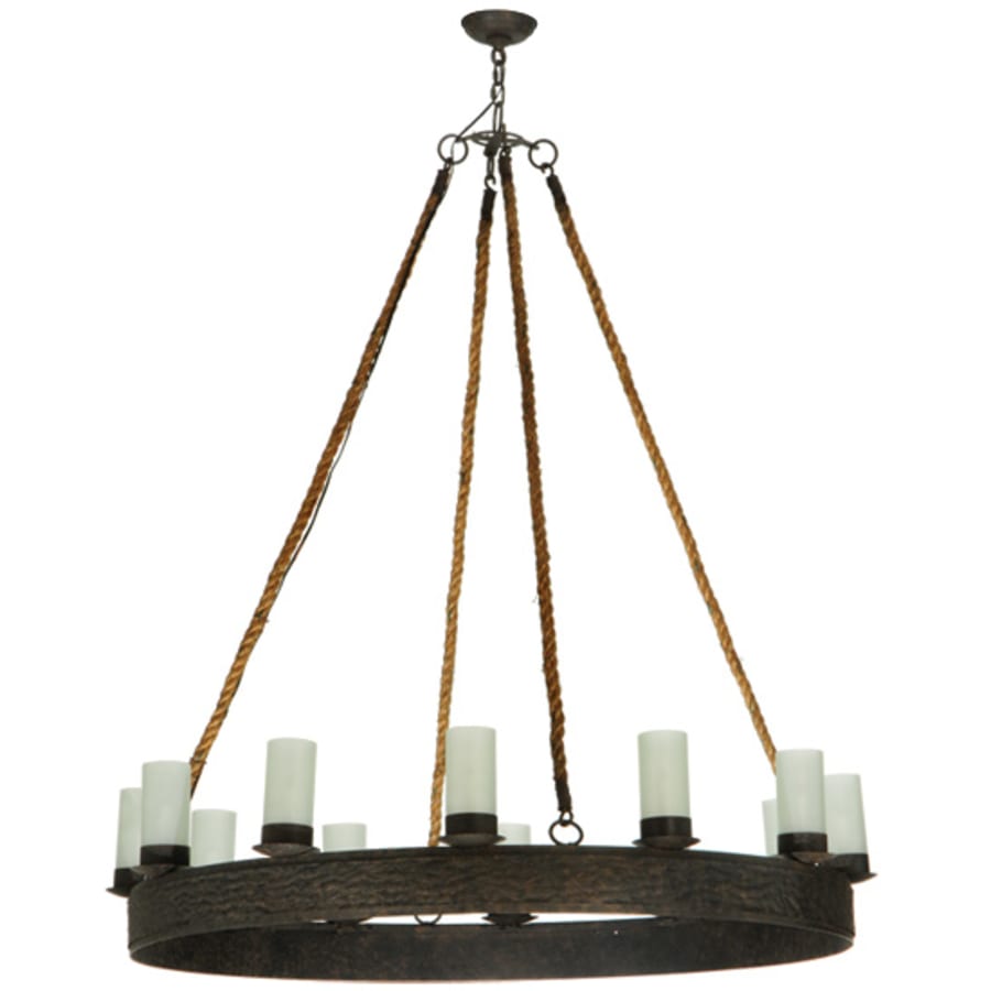 Meyda Tiffany Costello 12 Light 50" Wide Pillar Candle Style Chandelier