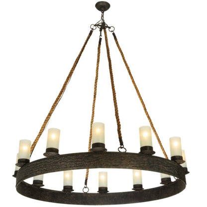 Meyda Tiffany Costello 12 Light 50" Wide Pillar Candle Style Chandelier