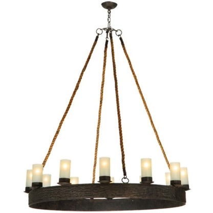 Meyda Tiffany Costello 12 Light 50" Wide Pillar Candle Style Chandelier