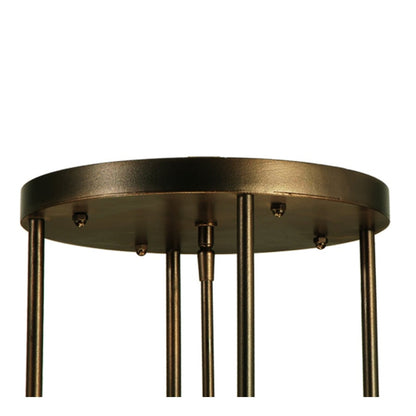 Meyda Tiffany Metro Fusion 4 Light 49" Wide Semi-Flush Bowl Ceiling Fixture - Mahogany Bronze Finish