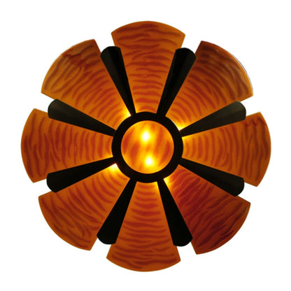 Meyda Tiffany Metro Fusion 4 Light 49" Wide Semi-Flush Bowl Ceiling Fixture - Mahogany Bronze Finish
