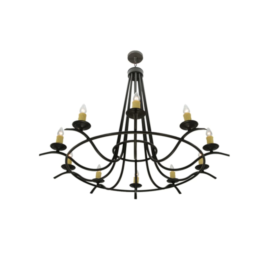 Meyda Tiffany Octavia 10 Light 58" Wide Taper Candle Style Chandelier