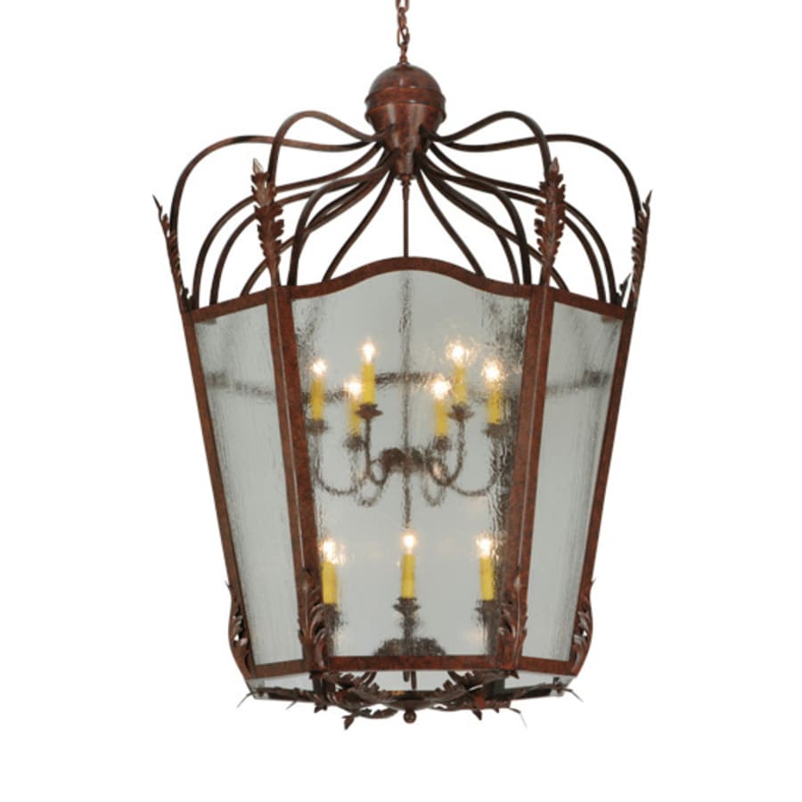 Meyda Tiffany Citadel 12 Light 43" Wide Taper Candle Pendant