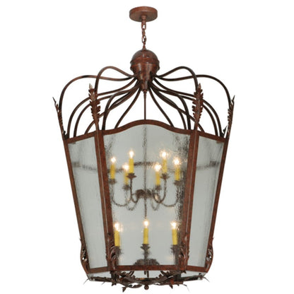Meyda Tiffany Citadel 12 Light 43" Wide Taper Candle Pendant