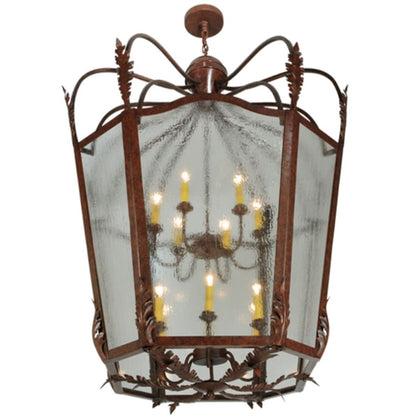 Meyda Tiffany Citadel 12 Light 43" Wide Taper Candle Pendant