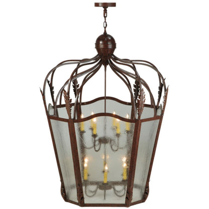 Meyda Tiffany Citadel 12 Light 43" Wide Taper Candle Pendant