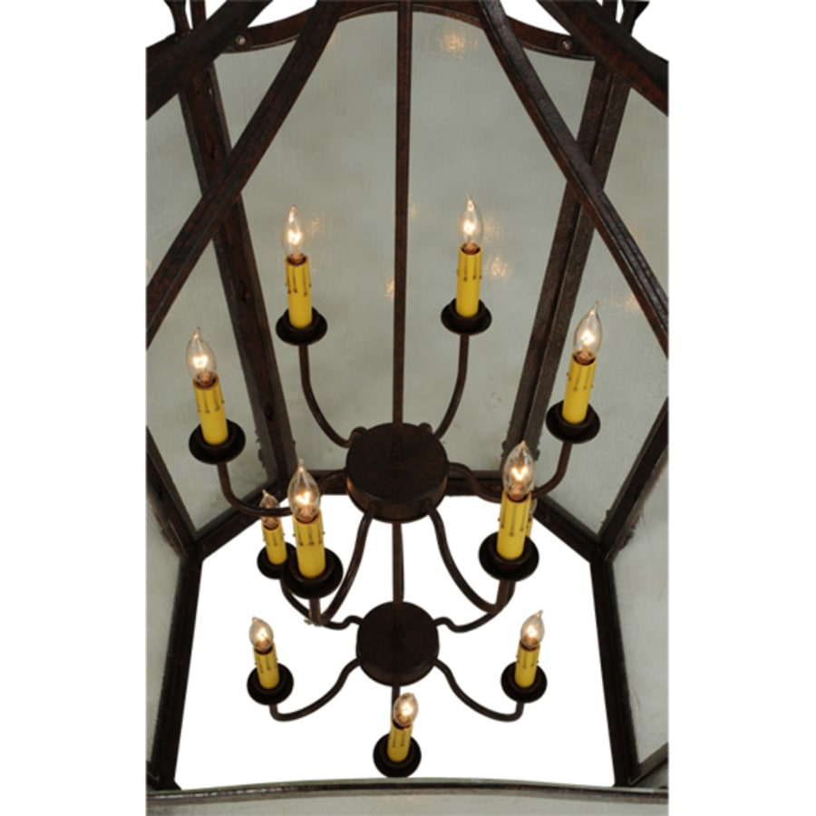 Meyda Tiffany Citadel 12 Light 43" Wide Taper Candle Pendant