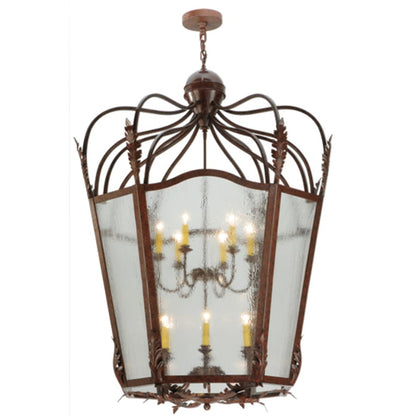 Meyda Tiffany Citadel 12 Light 43" Wide Taper Candle Pendant