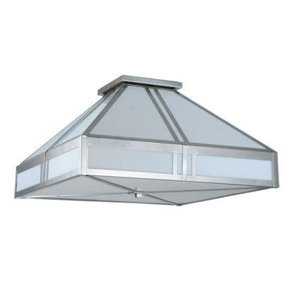 Meyda Tiffany Whitewing 4 Light 36" Wide Flush Mount Ceiling Fixture