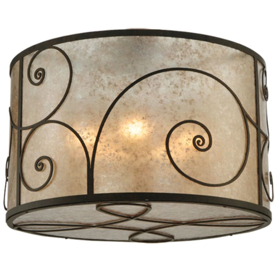 Meyda Tiffany Granada 5 Light 30" Wide Flush Mount Drum Ceiling Fixture