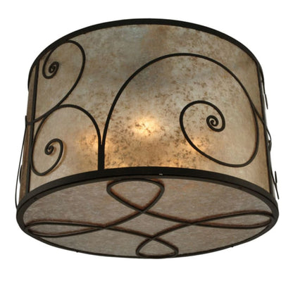 Meyda Tiffany Granada 5 Light 30" Wide Flush Mount Drum Ceiling Fixture