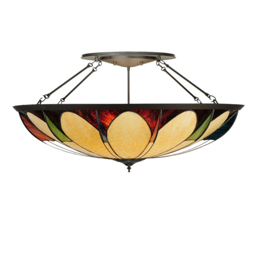Meyda Tiffany Cowette 6 Light 42" Wide Semi-Flush Bowl Ceiling Fixture