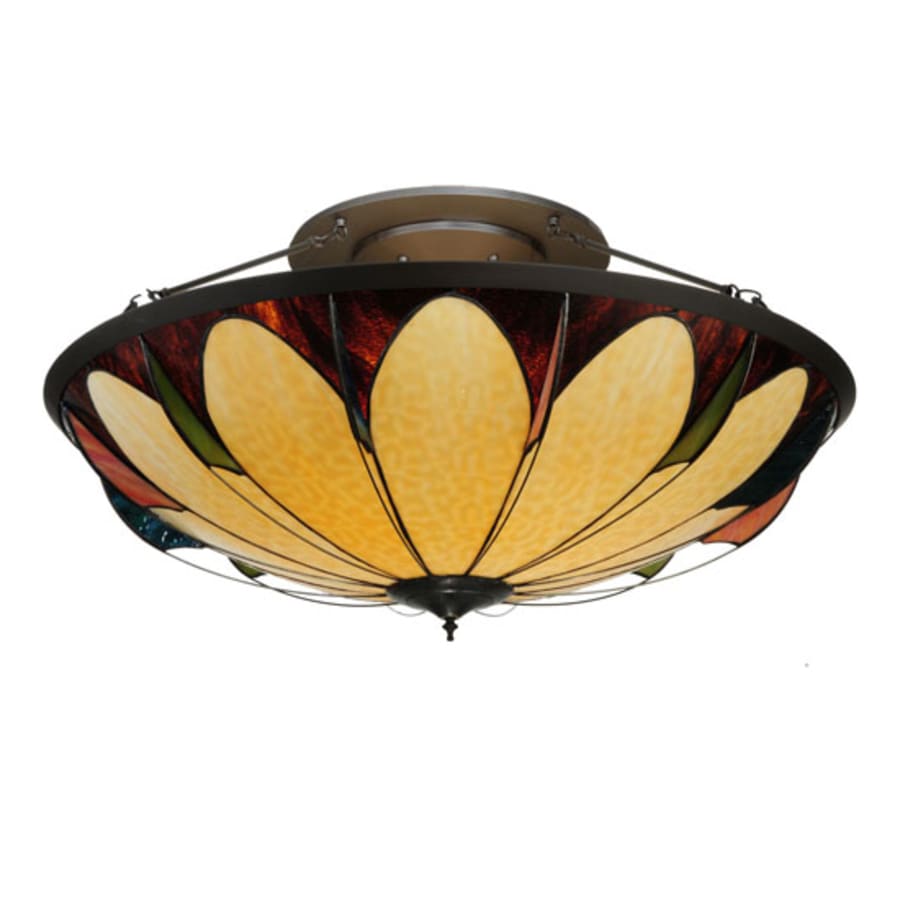 Meyda Tiffany Cowette 6 Light 42" Wide Semi-Flush Bowl Ceiling Fixture