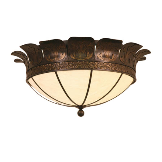 Meyda Tiffany Crowne 4 Light 40" Wide Semi-Flush Bowl Ceiling Fixture