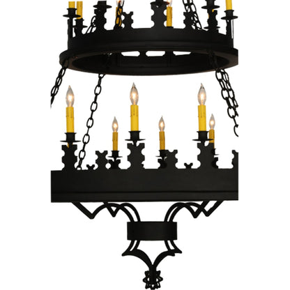 Meyda Tiffany Asen 27 Light 48" Wide Taper Candle Style Chandelier
