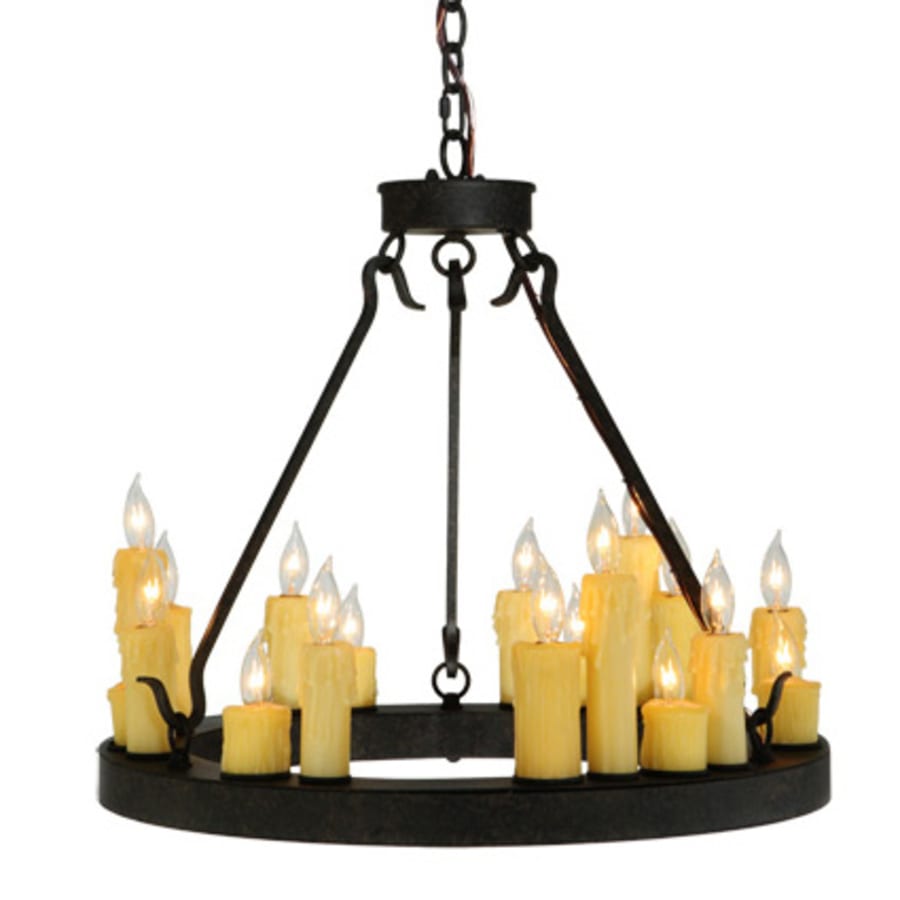 Meyda Tiffany Deina 18 Light 24" Wide Taper Candle Style Chandelier
