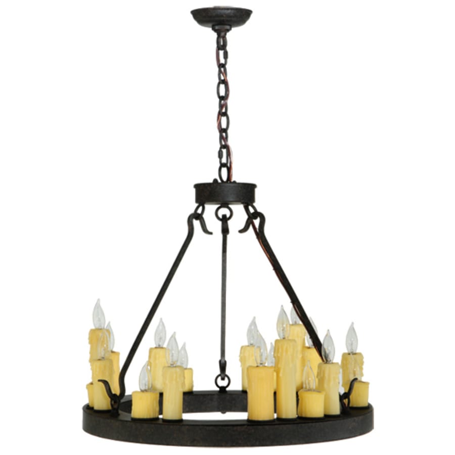 Meyda Tiffany Deina 18 Light 24" Wide Taper Candle Style Chandelier