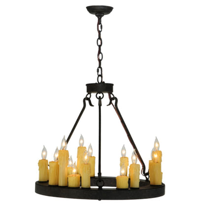 Meyda Tiffany Deina 18 Light 24" Wide Taper Candle Style Chandelier