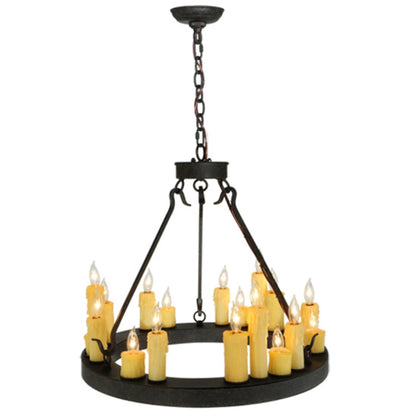 Meyda Tiffany Deina 18 Light 24" Wide Taper Candle Style Chandelier