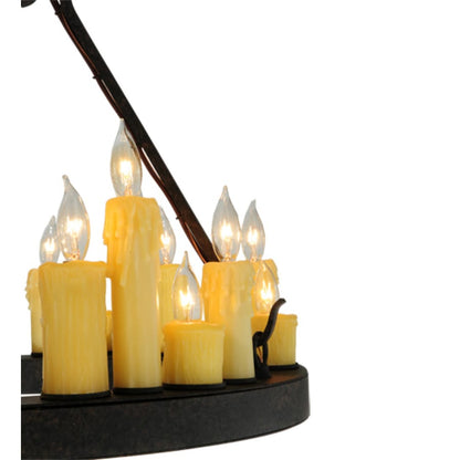 Meyda Tiffany Deina 18 Light 24" Wide Taper Candle Style Chandelier