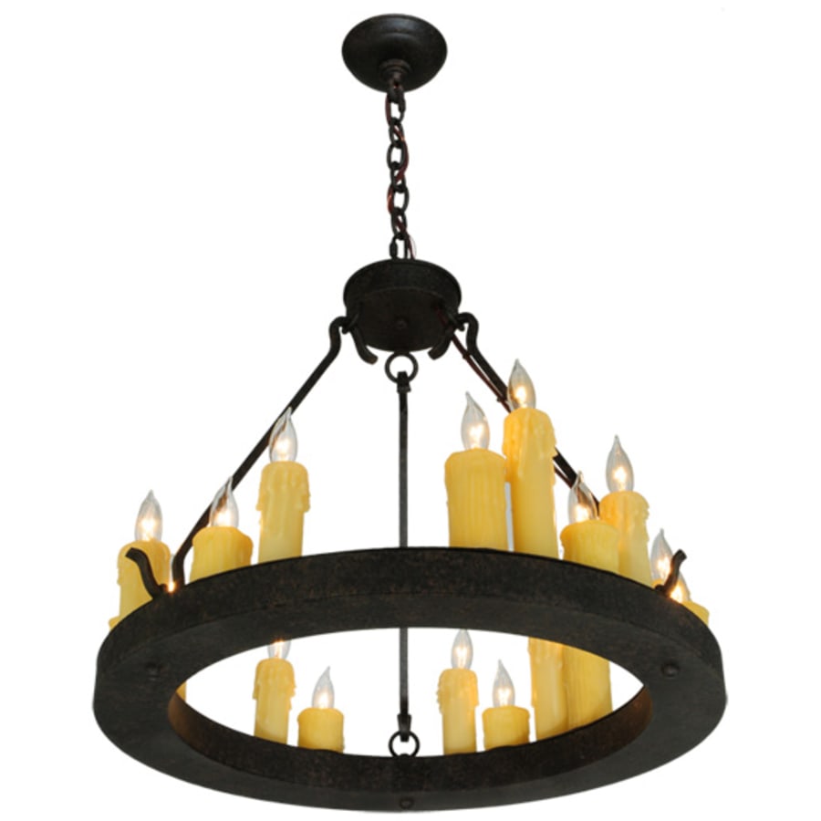 Meyda Tiffany Deina 18 Light 24" Wide Taper Candle Style Chandelier