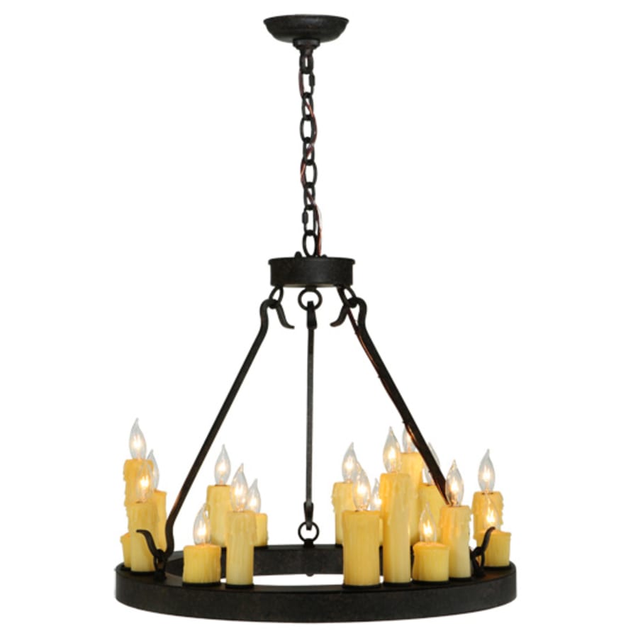 Meyda Tiffany Deina 18 Light 24" Wide Taper Candle Style Chandelier