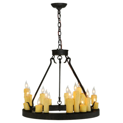 Meyda Tiffany Deina 18 Light 24" Wide Taper Candle Style Chandelier