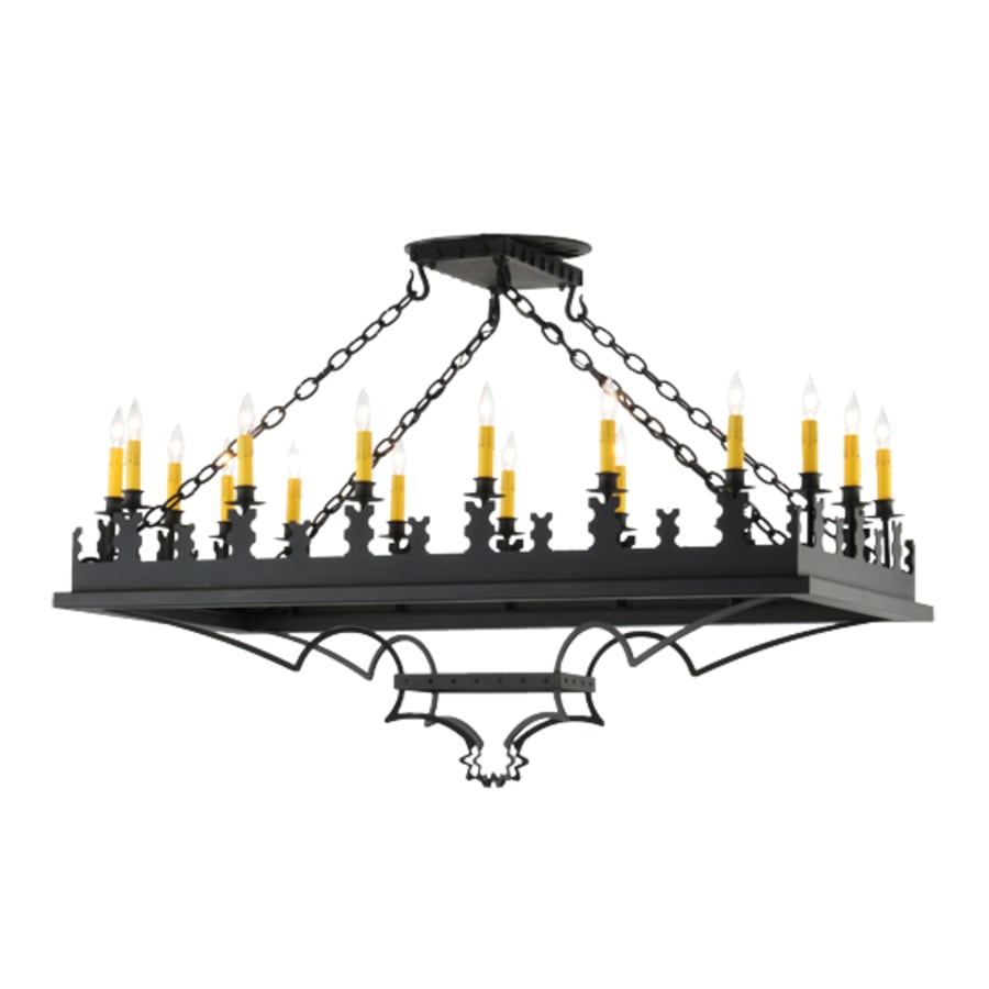 Meyda Tiffany Asen 18 Light 24" Wide Taper Candle Pendant