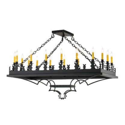 Meyda Tiffany Asen 18 Light 24" Wide Taper Candle Pendant
