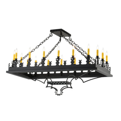 Meyda Tiffany Asen 18 Light 24" Wide Taper Candle Pendant