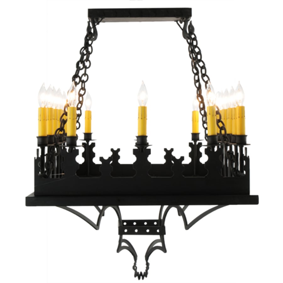 Meyda Tiffany Asen 18 Light 24" Wide Taper Candle Pendant