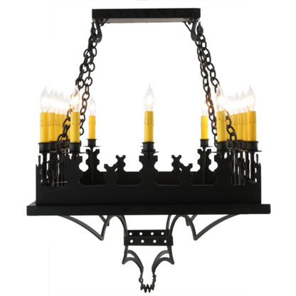 Meyda Tiffany Asen 18 Light 24" Wide Taper Candle Pendant