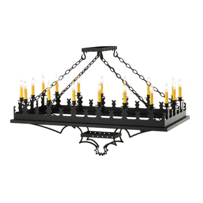 Meyda Tiffany Asen 18 Light 24" Wide Taper Candle Pendant