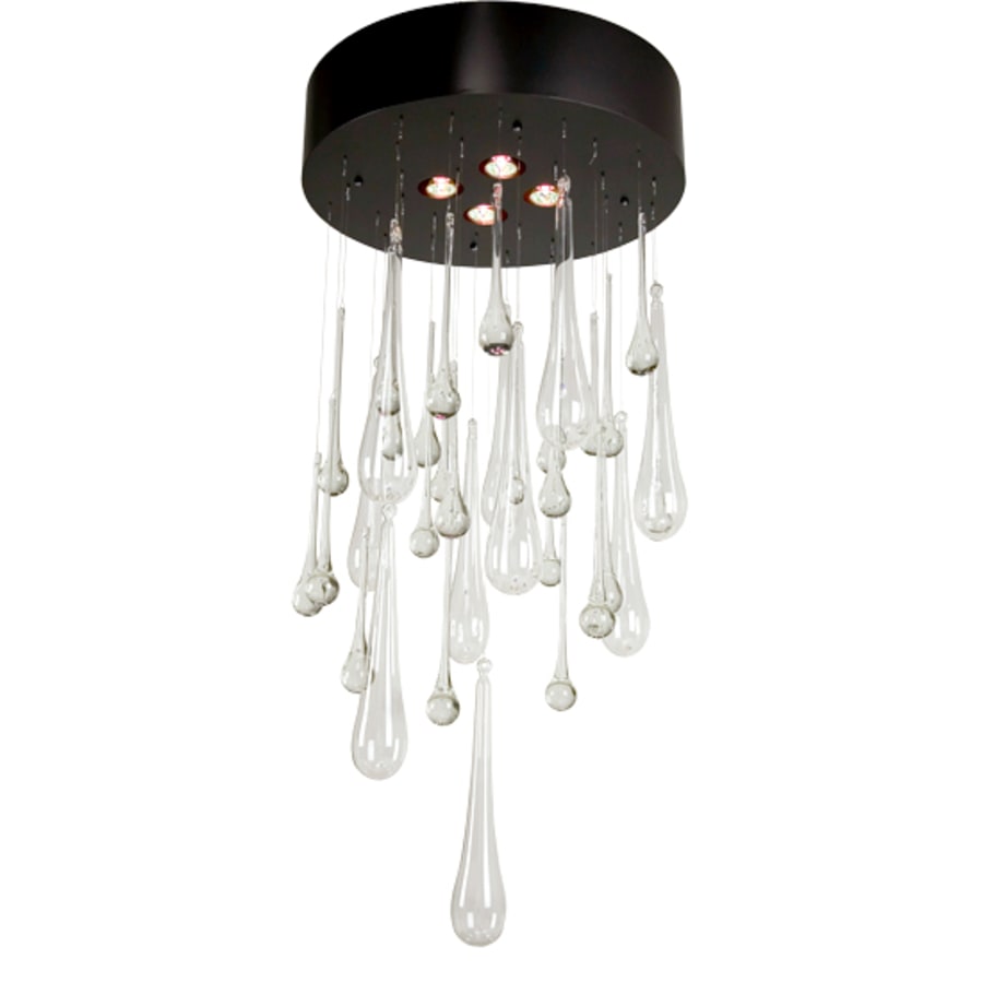 Meyda Tiffany Teardrop 4 Light 20" Wide Flush Mount Ceiling Fixture