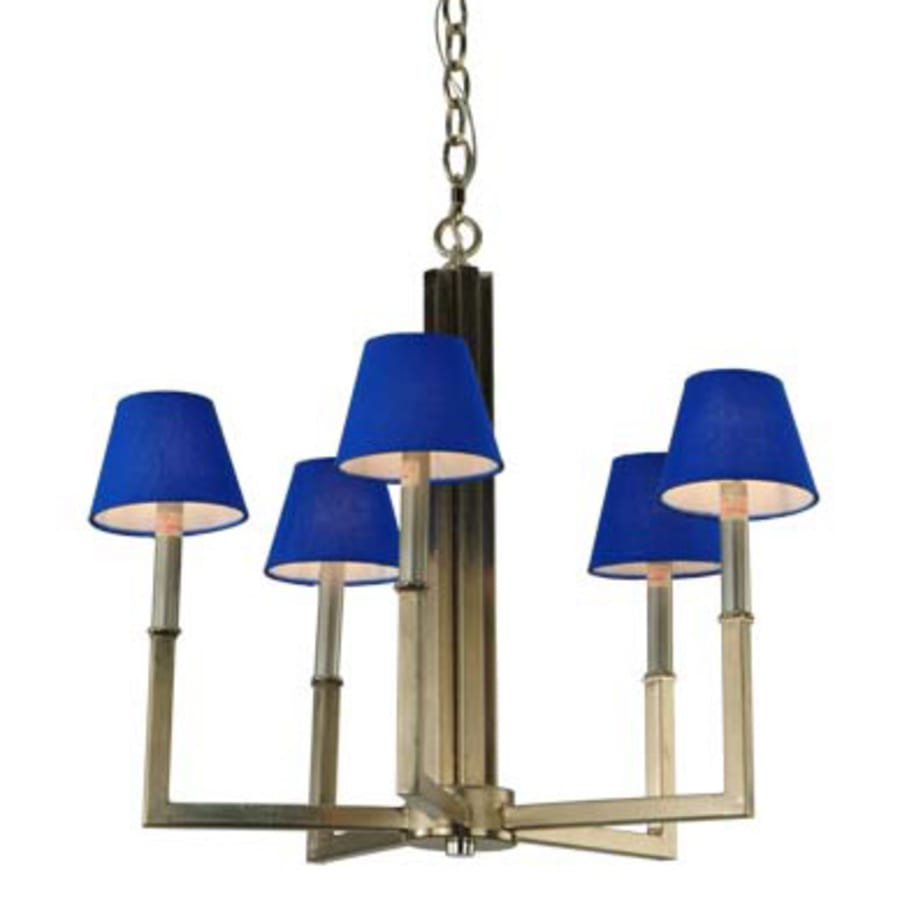 Meyda Tiffany Rula 5 Light 24" Wide Chandelier - Brushed Nickel Finish