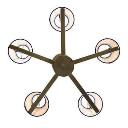 Meyda Tiffany Rula 5 Light 24" Wide Chandelier - Brushed Nickel Finish