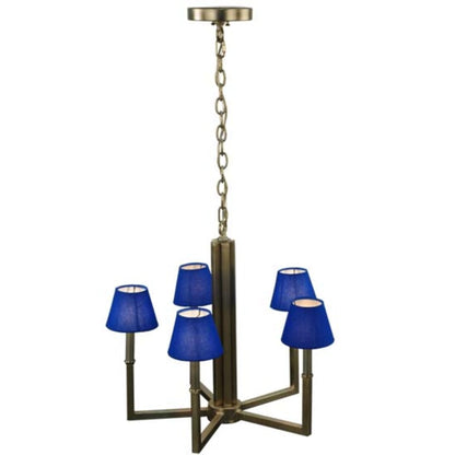 Meyda Tiffany Rula 5 Light 24" Wide Chandelier - Brushed Nickel Finish