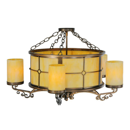 Meyda Tiffany Standford 5 Light 30" Wide Semi-Flush Ceiling Fixture