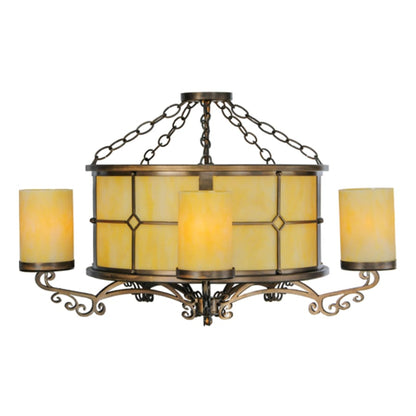 Meyda Tiffany Standford 5 Light 30" Wide Semi-Flush Ceiling Fixture