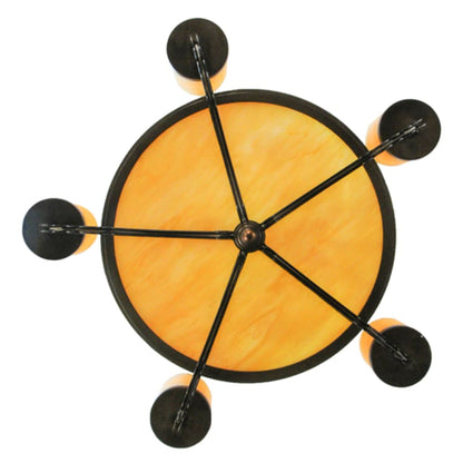 Meyda Tiffany Standford 5 Light 30" Wide Semi-Flush Ceiling Fixture