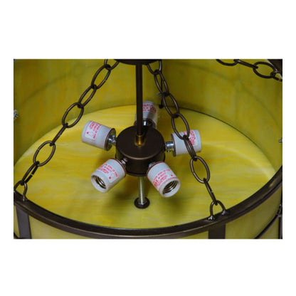 Meyda Tiffany Standford 5 Light 30" Wide Semi-Flush Ceiling Fixture