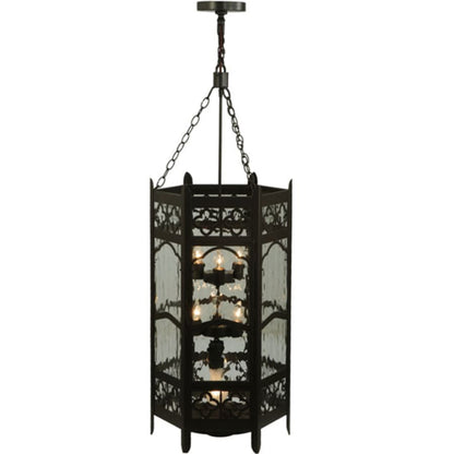 Meyda Tiffany Church 6 Light 19" Wide Taper Candle Pendant