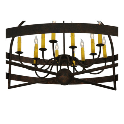 Meyda Tiffany Aldari 12 Light 48" Wide Taper Candle Style Chandelier