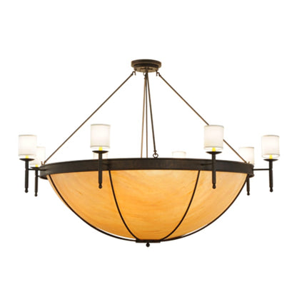 Meyda Tiffany Alysia 8 Light 85" Wide Semi-Flush Bowl Ceiling Fixture