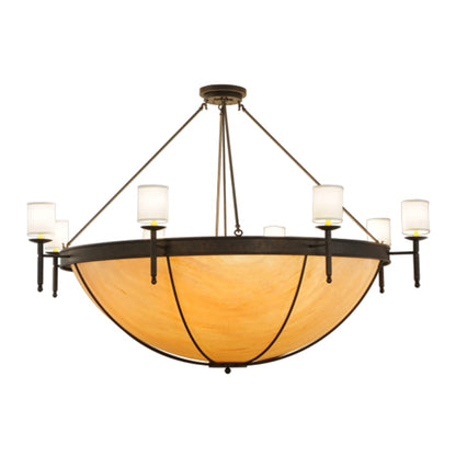 Meyda Tiffany Alysia 8 Light 85" Wide Semi-Flush Bowl Ceiling Fixture