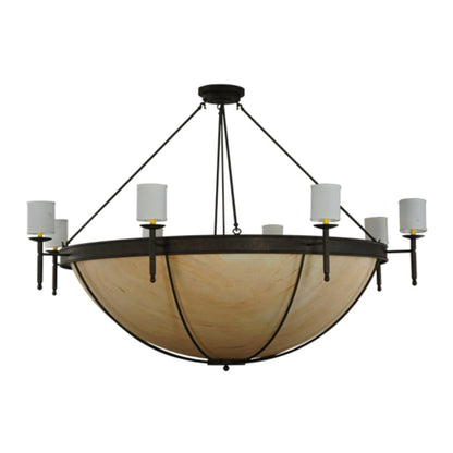 Meyda Tiffany Alysia 8 Light 85" Wide Semi-Flush Bowl Ceiling Fixture