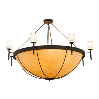 Meyda Tiffany Alysia 8 Light 85" Wide Semi-Flush Bowl Ceiling Fixture