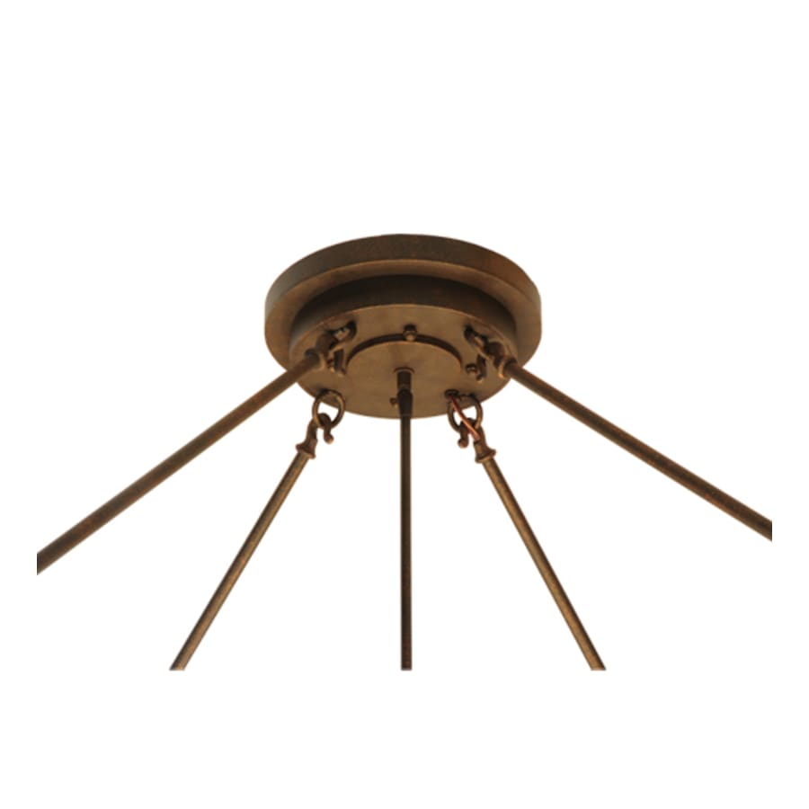 Meyda Tiffany Alysia 8 Light 85" Wide Semi-Flush Bowl Ceiling Fixture